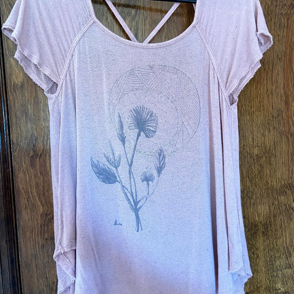 American Eagle Dusty Rose Top (size:M)